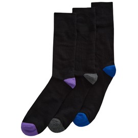 INSIGNIA Mens Bamboo Socks Comfort Top Soft Elasic 6 Pairs (UK, Numeric, 6, 11, Regular, Regular, Black Heal & toe)