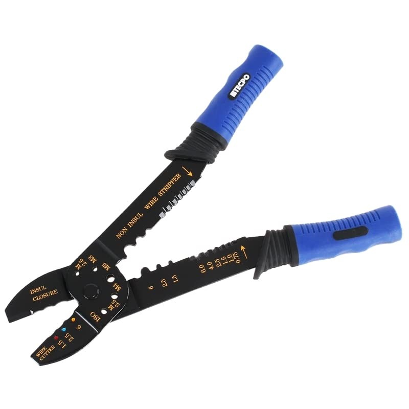 TECPO 300590 Crimping Pliers Cable Lugs Set 271 Pieces Crimping