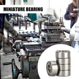 Telituny Mini Bearing Ball Bearings 10pcs MR105ZZ Ball Bearings Miniature Roller Bearings Used in Various High Speed Motors, Gears, Fans etc 5mm x 10mm x 4mm