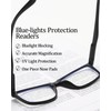 KLYNO-KLYNO Reading Glasses Men 4-Pack Durable Blue Light Blocking Computer