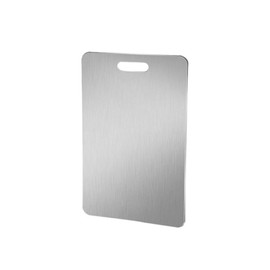 1 Pack 9x13" Stainless Steel Cutting Board for Kitchen,Fruit Cutting Board,Dishwasher Safe Cutting Boards for Kitchen,Stainless Steel Double Sided Chopping Board for Fruit Meat Vegetable(9x13")
