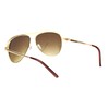 SA106 Gold Rhinestone Trimmed Pilot Sunglasses (gold)