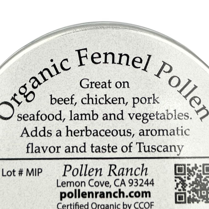 Pollen Ranch's Organic Fennel Pollen - Premium Quality Fennel Flowers