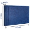Antner Zippered 7 Ring Business Check Binder Portfolio for 3-Up