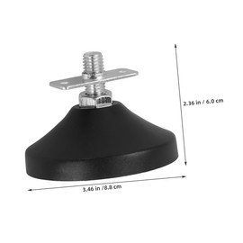 Gatuida 2pcs Rubber Levelers for Foosball Table Noise Reducing Feet for Enhanced Gaming Experience Quick Installation for Game Rooms