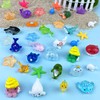 80PCS Mini Ocean Figurines Miniature Garden Decor Miniature Landscape Pots