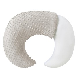 Upgraded Large Baby Nursing Pillow and Body Positioner with Premium Slipcover for Breastfeeding for Baby Boys and Girls, Feeding Pillow with Breathable Comfortable Pillowcase (Sand)