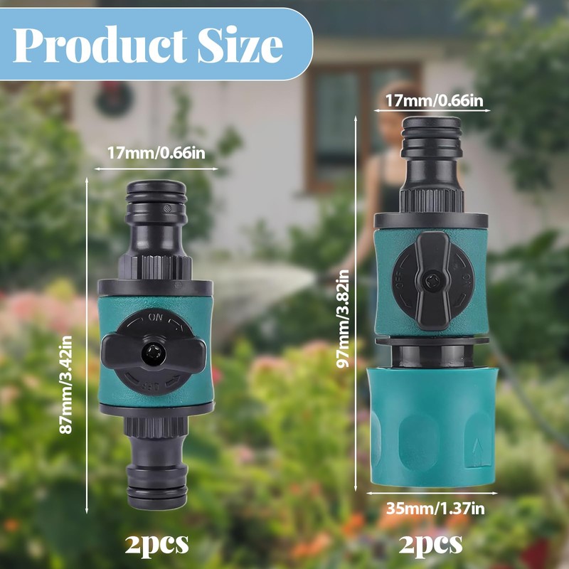 CUVZORA Gardena Regulating Valve, Hose Coupling with Regulating Valve, Garden