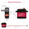 2Pack 25KG Digital Servo High Torque Full Metal Gear Waterproof
