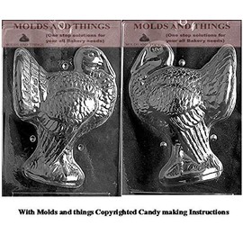 3D TURKEY Chocolate Candy mold with Molding Instruction- 2 mold set
