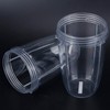 2Pcs Juicer Cup Transparent Mug Replacement Food Blender Accessory Fit