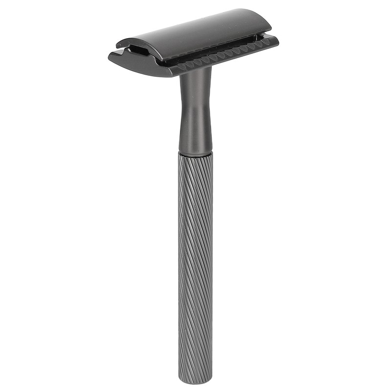 Zinc Alloy Safety Razor Men Portable Brass Handle Double Edge