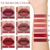 6PCS Lapiz Labial Mate Lapiz Labial Antiadherente,Lápiz labial antiadherente,Lápiz labial