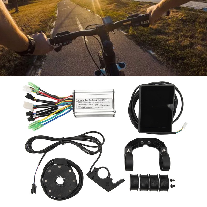 36V 48V 250W Electric Bike Conversion Kit Aluminum Alloy Controller