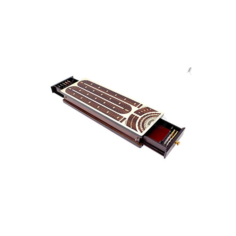 House of Cribbage - Tablero de cuna continuo con incrustaciones