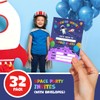 32 Space Party Invites - Kids Childrens Birthday Party Invitations