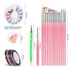 Nail Pen Designer, Teenitor Stamp Nail Art Tool with 15pcs
