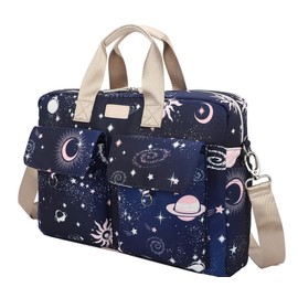 SANFAN Laptop Briefcase, Water Repellent Multi-Functional Laptop Shoulder Messenger Case Bag (13 inch-14 inch, SLB-9)