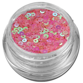 Glitter Donuts Circles Glitter Nail Art Pink Iridescent