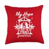 Christian Christmas Nativity Scene Hope with Baby Jesus Throw Pillow