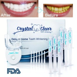 Crystal Clear Blanqueador De Dientes Laser Gel KIT Profesional Dientes Blanqueamiento Dental