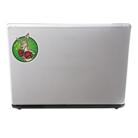 2 x Kangaroo Australia Vinyl Sticker Bike Travel Luggage Tag Gift Fun Kids #4477 (8.8cm Wide x 10cm Tall)