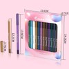 Holzsammlung 12 Colours Waterproof Matte Eyeshadow Pen Set, Metallic Eyeshadow