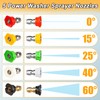 Prunarbo Foam Cannon Dual-Connector Accessory, Pressure Washer Double Tip Attachment