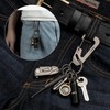 MecArmy Keychain, Titanium Carabiner EDC Key Ring Clip, Anti-Lost Quick