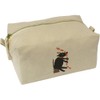 'Dog Has Stolen Sausages' Canvas Wash Bag/Makeup Case (CS00043666)