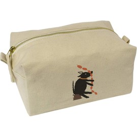 'Dog Has Stolen Sausages' Canvas Wash Bag/Makeup Case (CS00043666)