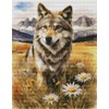 Abillyn Embroidery Cross Stitch Kits Wolf Stamped with Printed Pattern