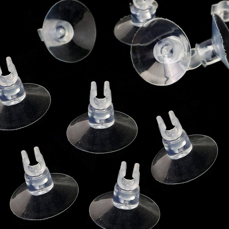Velmoriah 24-Pack Aquarium Suction Cup Clips for 3/16" ID Airline