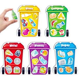 Coogam Montessori Toys for 3 Year Old, Magnetic Garbage Recycling Sorting Toy - Waste Category Classification and Environmental Awareness Learning Educational Gift Toy Game