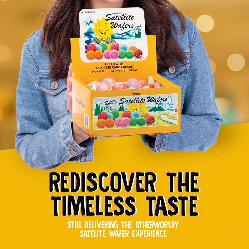 Gerrit's Satellite Wafers Candy - Pack of 240 - Filled