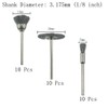 𝐉𝐔𝐍𝐋𝐈𝐗𝐍 30 Pcs Wire Brush Wheel, 1/8 Inch Shank Coarse