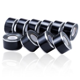 Lichamp Seal Self Fusing Silicone Tape, 1 Inch x 10 Feet x 10 Rolls, Total 100 Feet for Plumbing Leak Repair and Electric Wire Wrapping