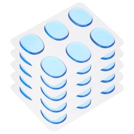 MECCANIXITY 30 Pcs Drum Dampeners Gel Pads Silicone Mute Pads Drum Silencers Drum Dampeners Moon Gels Blue 30x25x3mm for Drums Cymbals Tone Control