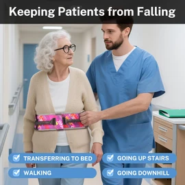Gait Belt Transfer Belt with Handles,Medical Belt for Elderly bariatric and Disabled,gate Strap Quick Release Buckle for Lifting Patients,Assistance Products and Nursing Safety Patient Assist.