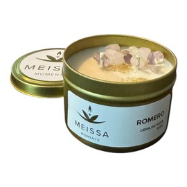 Vela Aromática de Cera de Soya (Romero, 8 onzas) by Meissa Moments