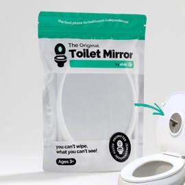 Toilet Mirror for Wiping | Potty Training & Bathroom Independence | Teach How to Wipe | Toddler, Child & Special Needs Aid | Visual Toilet Training Tool | Lab Tested Non-Toxic & Safe for Kids Ages 3+