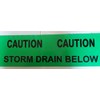 Caution Storm Drain Below Warning Tape - 2 Metre Custom