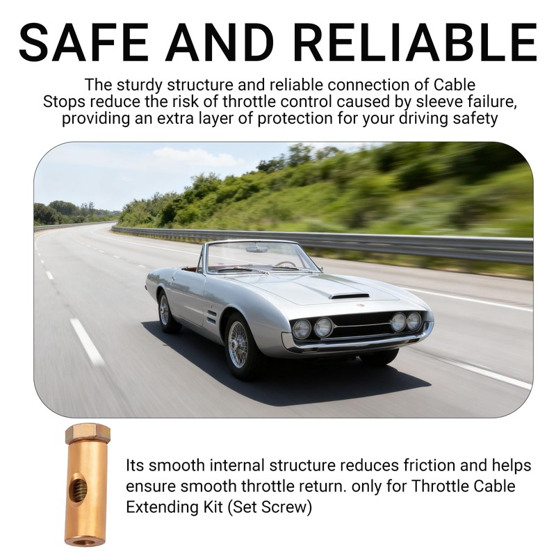 Throttle Cable Barrel Compatible with VW Beetle Type 1 (65-74),