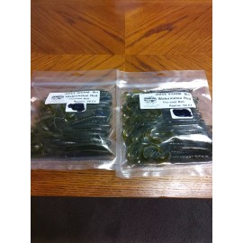 Berkley Fisherman's Choice 2 Bags of  50ct Bags Berkley juice Worm jr 8" Watermelon Red