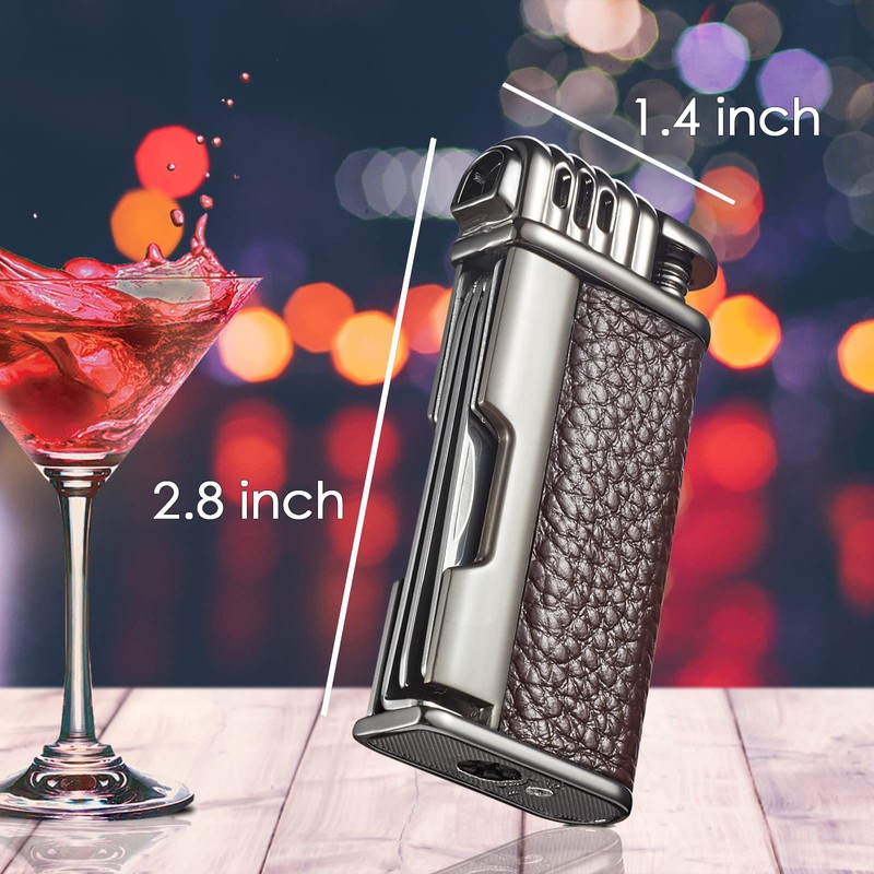 Urgrette 3 in 1 Pipe Lighter Butane Angled Soft Flame