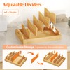 Lifewit Bamboo Lid Organizers for Cabinet, 13.2" X 10" Food