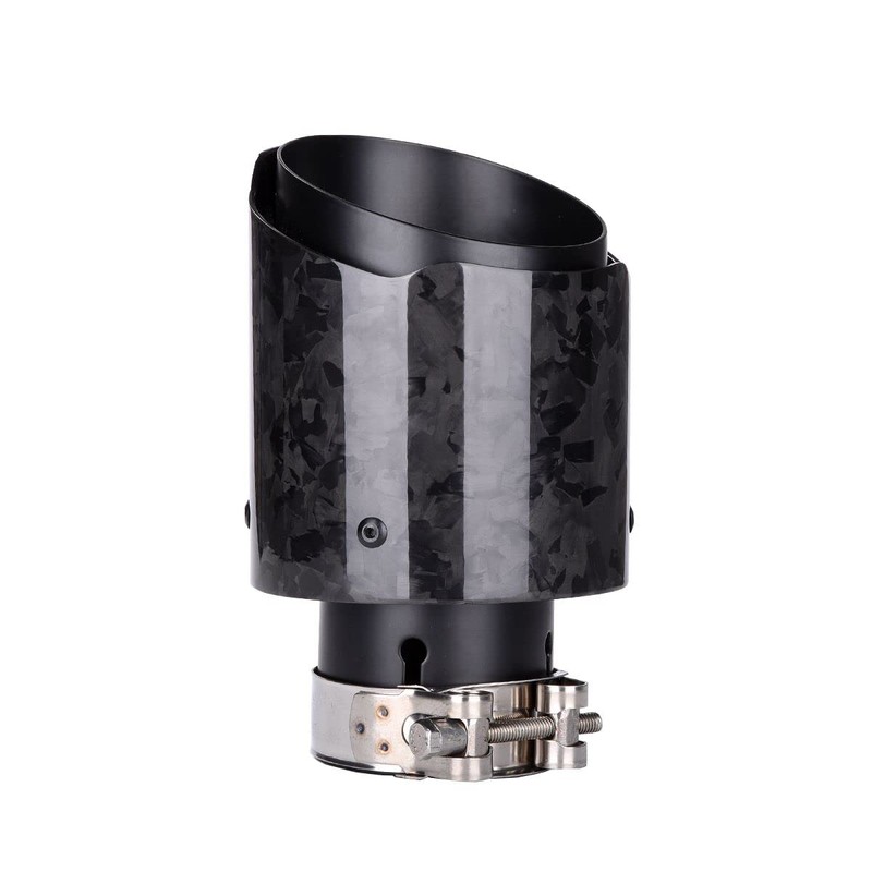 Car Forged Carbon Fiber Exhaust Pipe Muffler Tips with Black