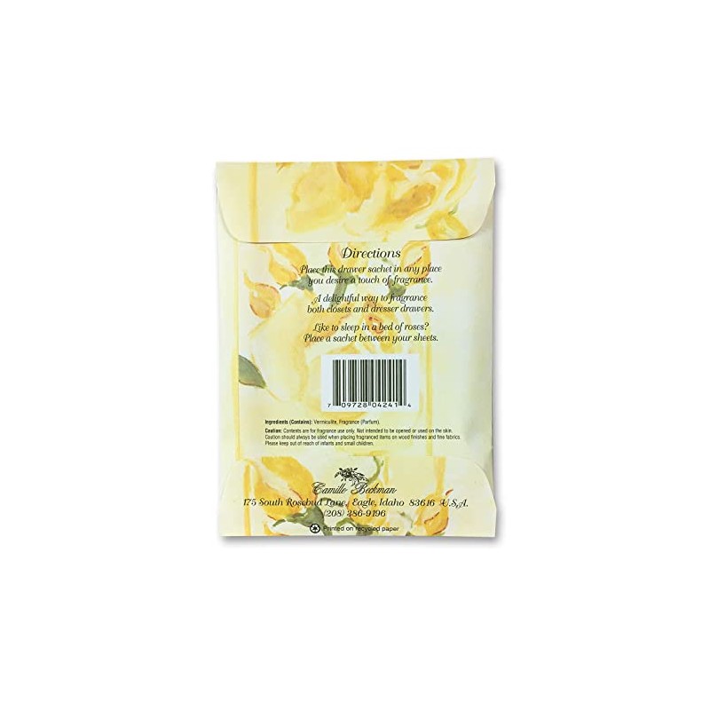 Camille Beckman Premium Fragrant Drawer Sachet, French Vanilla, 0.3 Ounce