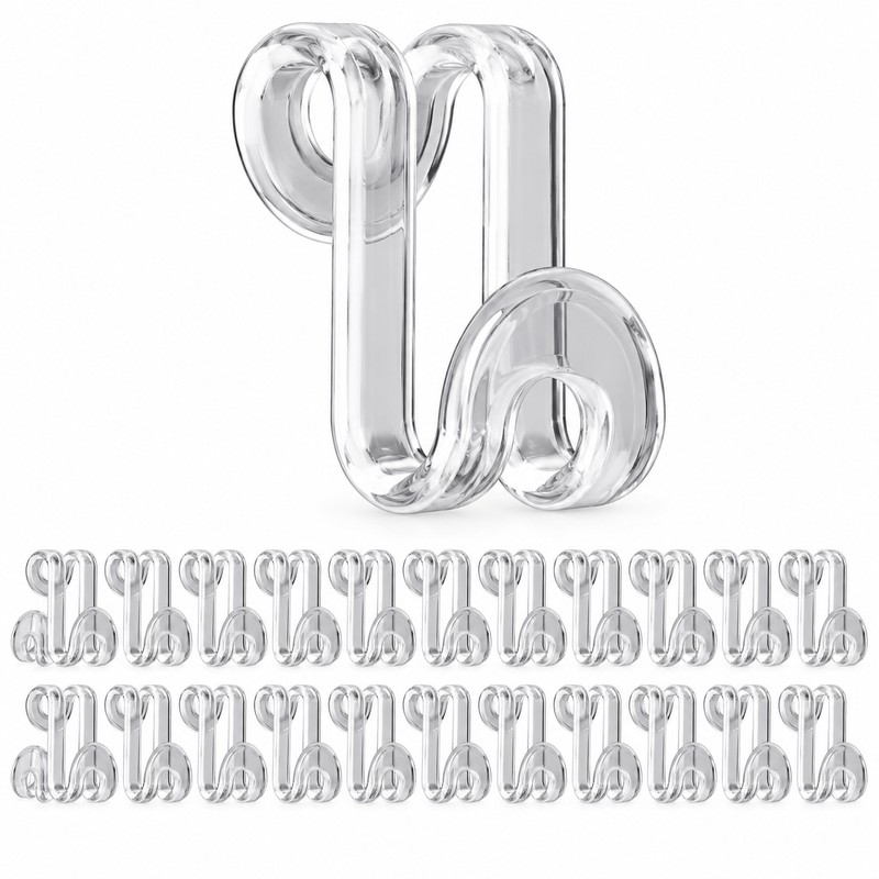 Cascading Clothes Hanger Connector Hooks for Closet Organization – 30