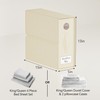 TRZZ 4-Pack Bed Sheet Organizers and Storage, Foldable Linen Bins